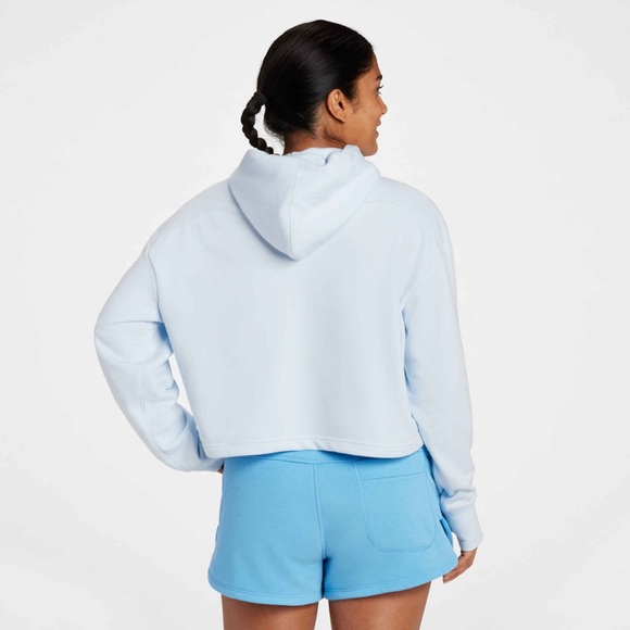 Hoka One One Pullover Hoodie Performance Top - Light Blue - Picture 5 of 6